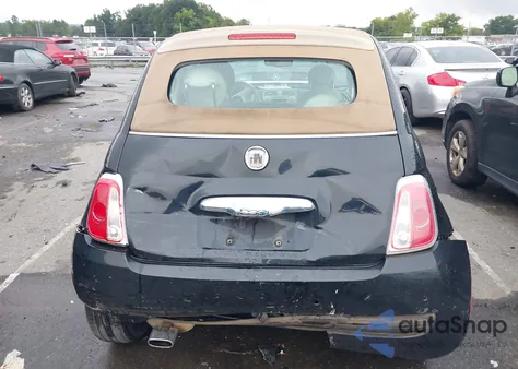 2012 Fiat 500C Lounge из США, поврежденный, VIN 3C3CFFER3CT211694